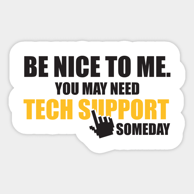 Tech support (black) Sticker by nektarinchen